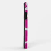 Rosa und silberne Giraffe Case-Mate iPhone Hülle (Hinten/Rechts)