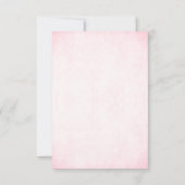 Rosa und Silberne Glitzer sehen Hochzeitssache RSV RSVP Karte (Rückseite)