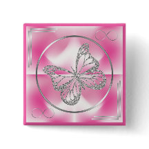 Rosa und Silberschmetterling und unendliche Zeiche