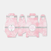 Rosa und Silberschneeflocke Geschenkschachtel (Ungefaltet)