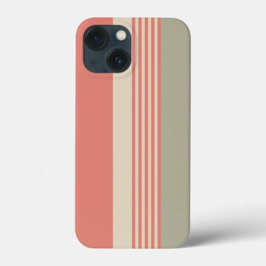 Rosa und Silberstreifen Case-Mate iPhone Hülle (Rückseite)