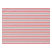 Rosa und Silberstreifen Tischdecke (Vorderseite (Horizontal))