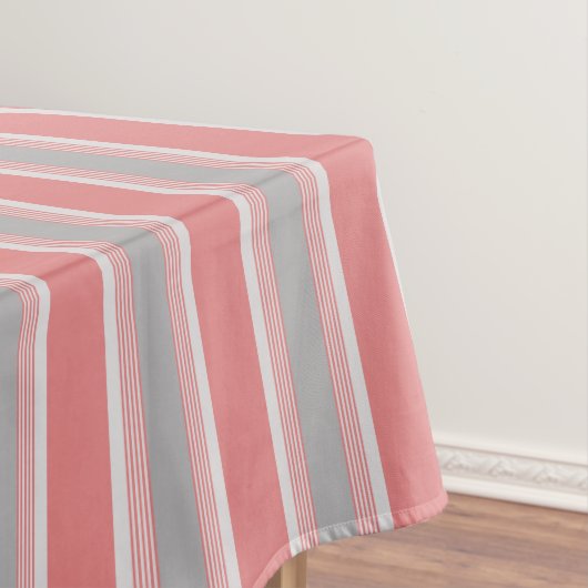 Rosa und Silberstreifen Tischdecke (Beispiel)