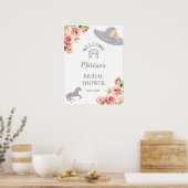Rosa und Silver Kentucky Derby Begrüßungszeichen Poster (Küche)