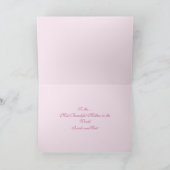 Rosa und spitze Grußkarte Karte (Innenseite)