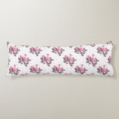 Rosa und staubige lila Rose. Seitenschläferkissen (Vorderseite)