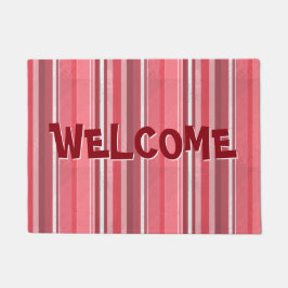 Rosa und stinkende Streifen Fußmatte