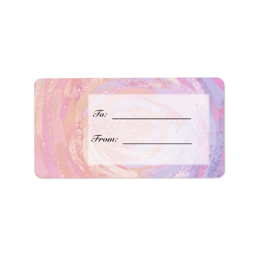 Rosa und Stinky Adressaufkleber (Vorne)