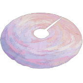 Rosa und Stinky Polyester Weihnachtsbaumdecke (Schrägansicht)