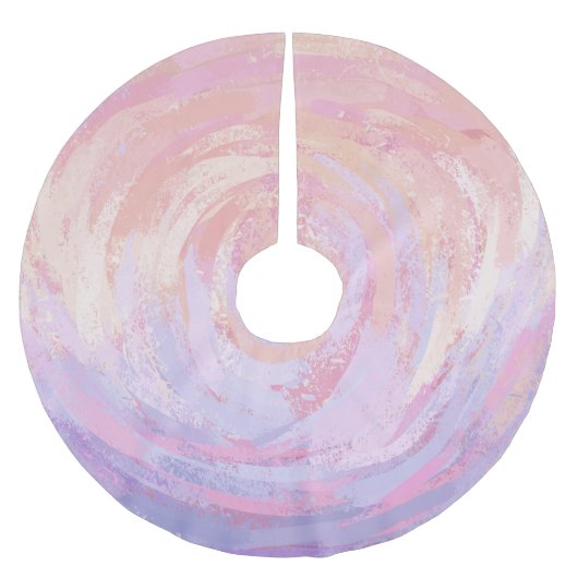 Rosa und Stinky Polyester Weihnachtsbaumdecke (Vorderseite)