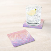 Rosa und Stinky Rechteckiger Pappuntersetzer (Vor Ort)