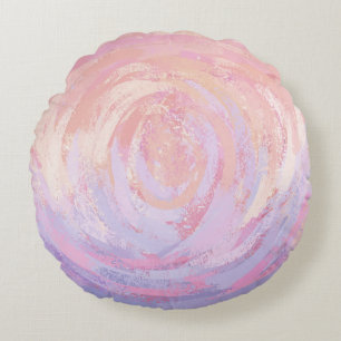 Rosa und Stinky Rundes Kissen