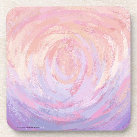 Rosa und Stinky texturiert Untersetzer (Vorderseite)