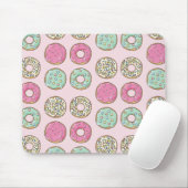Rosa und tadelloser Krapfen-Druck Mousepad (Mit Mouse)