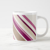 Rosa und Tan Jumbo-Tasse (Rechts)