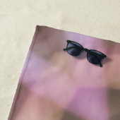 Rosa und Taupe Boho Chic Abstrakte Gefärbte Krawat Strandtuch (Beispiel)