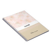 Rosa und Taupe Journal Notizblock (Rechte Seite)