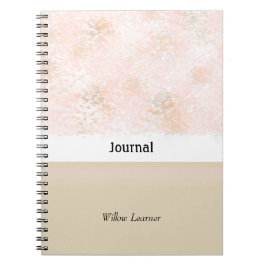 Rosa und Taupe Journal Notizblock