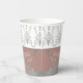 Rosa und Türkis Pappbecher (Rechts)