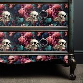 Rosa und türkisfarbener Krake Tentakeln Seidenpapier