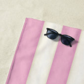 Rosa und Viktorianische Streifen Hütte Strandtuch (Beispiel)