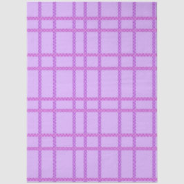 Rosa und violett geblümtes Schachbrettmuster Seidenpapier