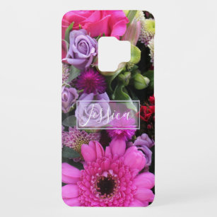 Rosa und violette Blume Personalisiert Case-Mate Samsung Galaxy S9 Hülle