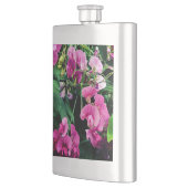 Rosa und violette Blumen Flachmann (Links)