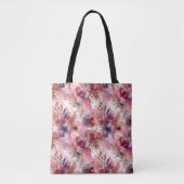 Rosa und violette Blumen - Illustration des Alkoho Tasche (Vorderseite)