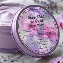 Rosa und violette Blumen Kosmetikmarke