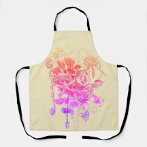 Rosa und violette Blumen