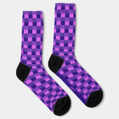 Rosa und violette Farbkombination Socken (Rechts)