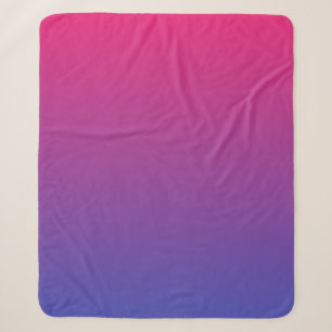 Rosa und violette Farbverlauf-Farben Sherpadecke