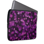 Rosa und violette Gänseblümchen Laptopschutzhülle (Vorne Rechts)
