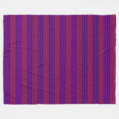 Rosa und violette gemusterte Streifen Fleecedecke (Vorderseite (Horizontal))