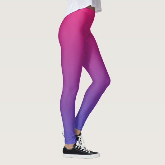 Rosa und violette Gradientfarben Leggings (Rechts)