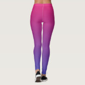Rosa und violette Gradientfarben Leggings (Rückseite)