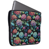 Rosa und violette Hortensienblätter Laptopschutzhülle (Vorne Rechts)