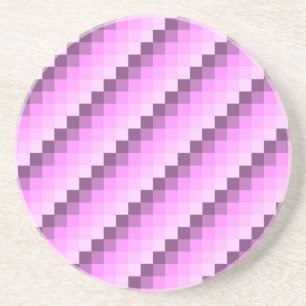Rosa und violette Quadrate Getränkeuntersetzer