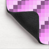 Rosa und violette Quadrate Mousepad (Ecke)