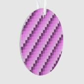 Rosa und violette Quadrate Ornament (Vorderseite)