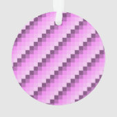 Rosa und violette Quadrate Ornament (Rückseite)