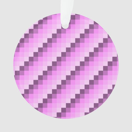 Rosa und violette Quadrate Ornament (Vorderseite)