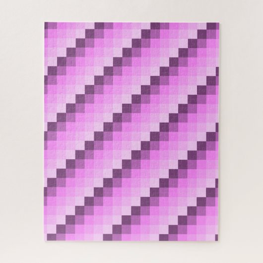 Rosa und violette Quadrate Puzzle (Vertikal)