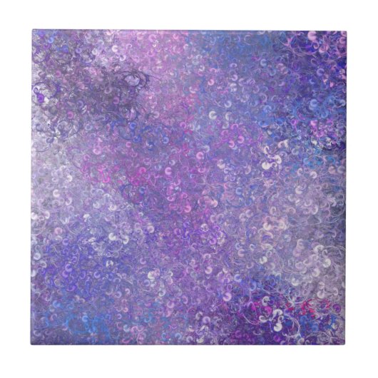 Rosa und violette Strass-Bling Fliese (Vorderseite)