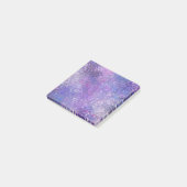 Rosa und violette Strass-Bling Post-it Klebezettel (angewinkelt)