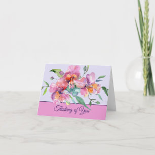 Rosa und violette Wasserfarbe Petunien anpassbar