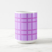 Rosa und violettes Blumenkaromuster Kaffeetasse (Mittel)