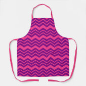 Rosa und violettes Chevron-Musterdesign Schürze (Vorderseite)