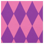 Rosa und violettes Harlekin-Karo-Design Stoff (Nahaufnahme)